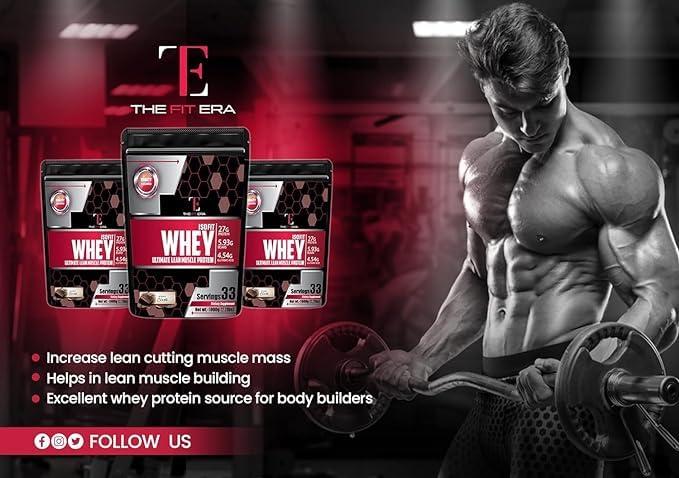 THE FIT ERA THE FIT ERA Whey Body building Protein powder Isolate 90% for Men & Women (1)