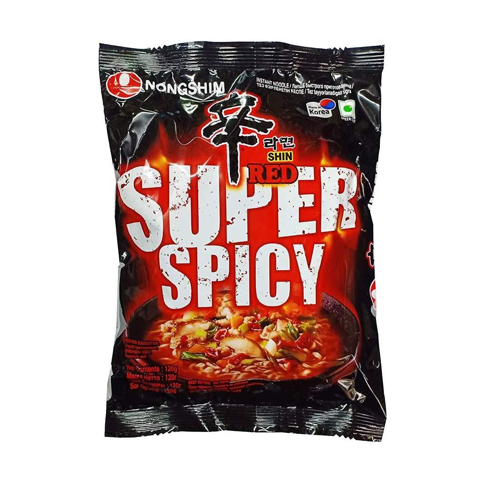 Nongshim Nongshim Shin Red Super Spicy Instant Noodles, 4.23 oz 120 g