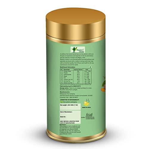 PLANTER'S CHOICE Planter's Choice 200GMS Instant & immunity Boosting Tulsi Turmeric Green Tea - Infused with Organic Jaggery Granules,Tulsi & Turmeric - Detoxifying & Antioxidant Rich -100% Natural - Zero Preservative