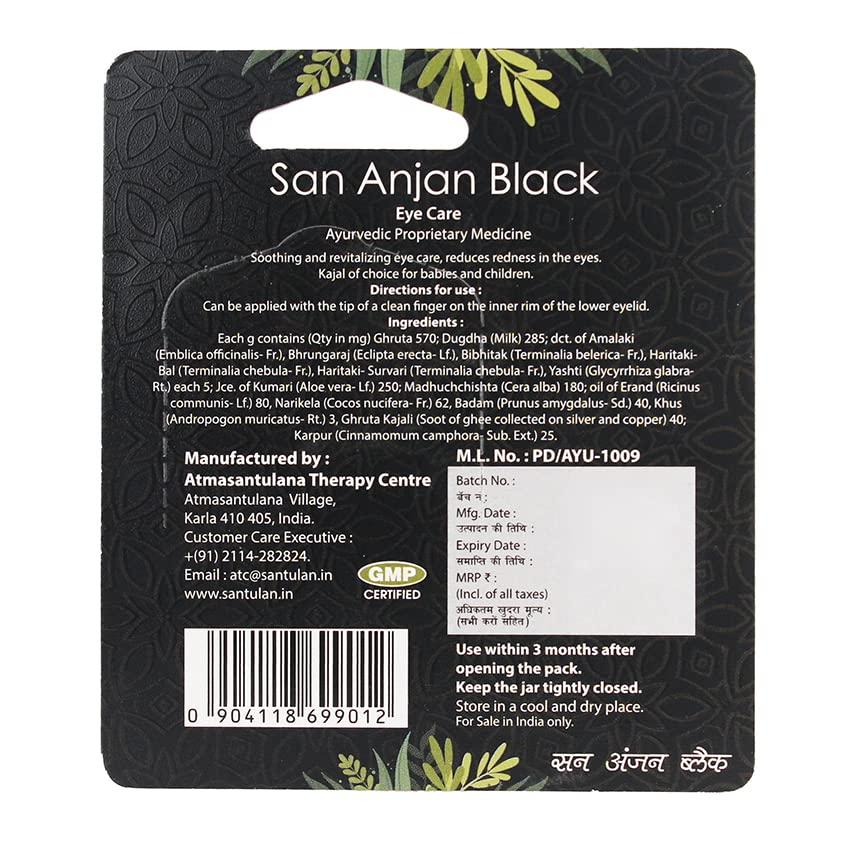 Golden Oldie Herbs Santulan Ayurveda, San Anjan Black - 2GM Each, (Pack Of 1), For Eyes Care