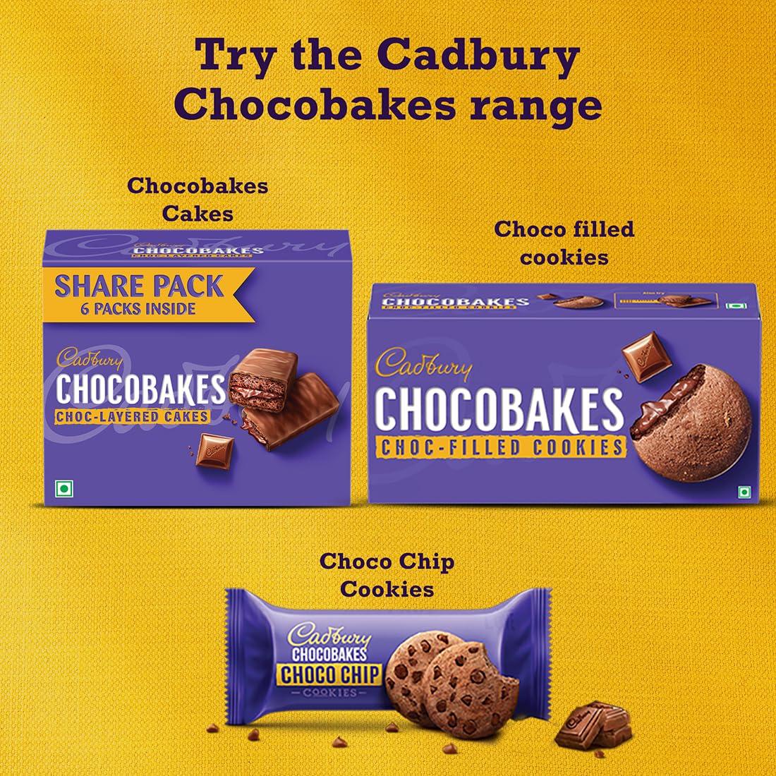 Cadbury Cadbury Chocobakes ChocLayered Cakes, 228 g (Pack of 2)