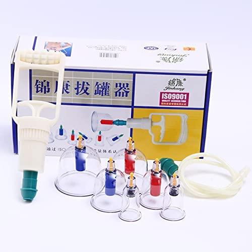 4beauty Therapy 4beauty Therapy Vaccum Cupping Therapy Set - Chinese Traditional Healthy Body Vacuum Acupuncture Cupping for Cellulite Cupping Massage (SET OF 12)