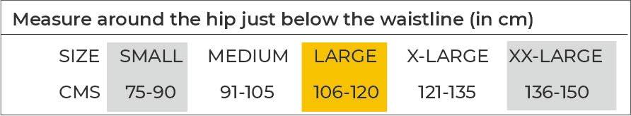 Dyna Dyna Hernia Belt (L, Grey)