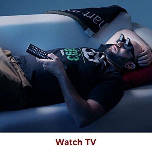 CHITDAX CHITDAX Lazy Prism Eye Glasses Lying Down Bed Horizontal Watching TV Reading Spectacles Horizontal Glasses - Black,Pack Of 1