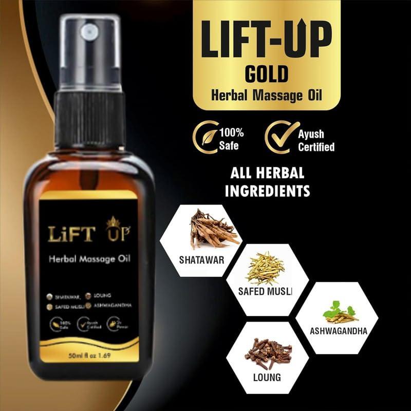 WVHC Lift Up Oil for Men | Ayurvedic Medicine - For Stamina, Muscle Growth, Immunity Massage oil -100ML