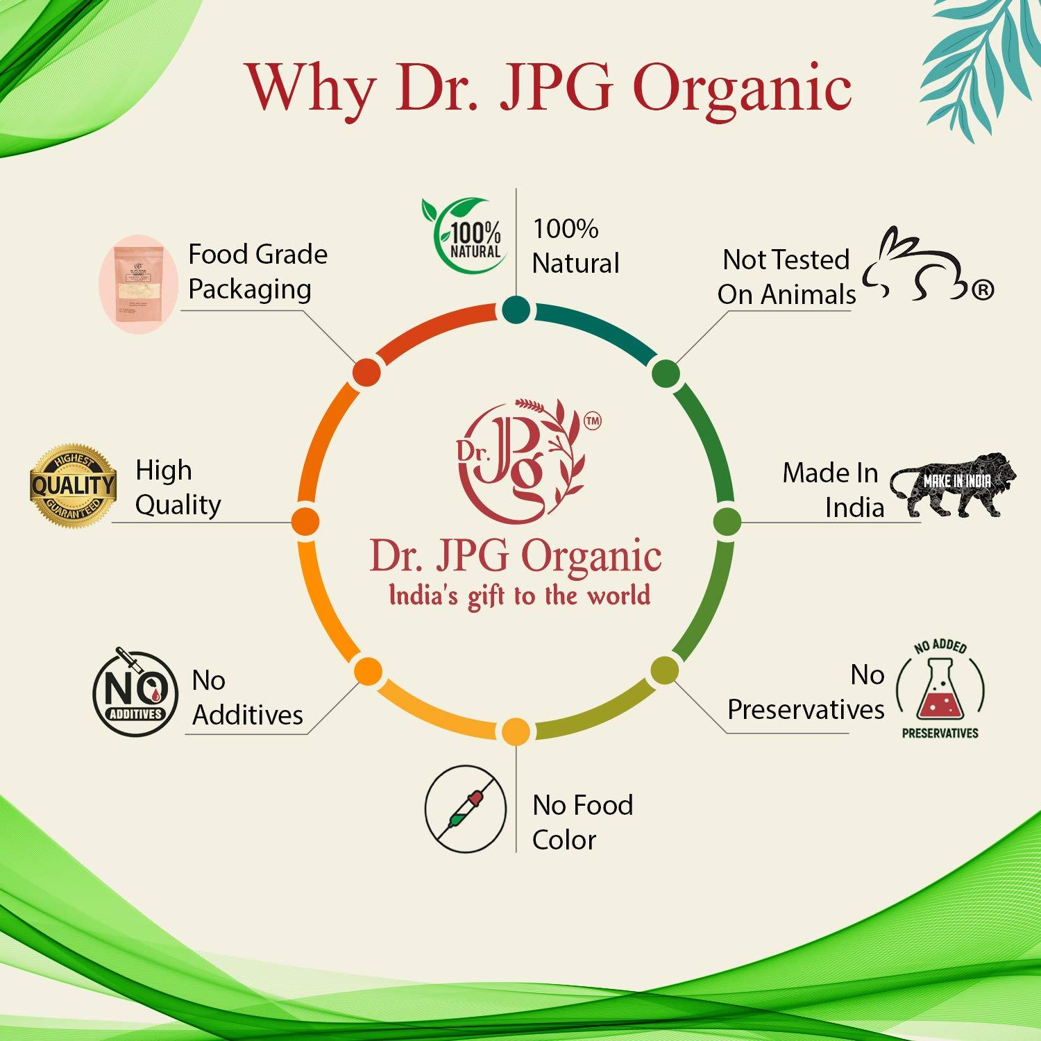 DR. JPG ORGANIC FOODS & HERBALS Dr. JPG Organic Natural Neem Bark Powder 200g / Azadirachta Indica/ISO & GMP Certified. (Pack Of 1)