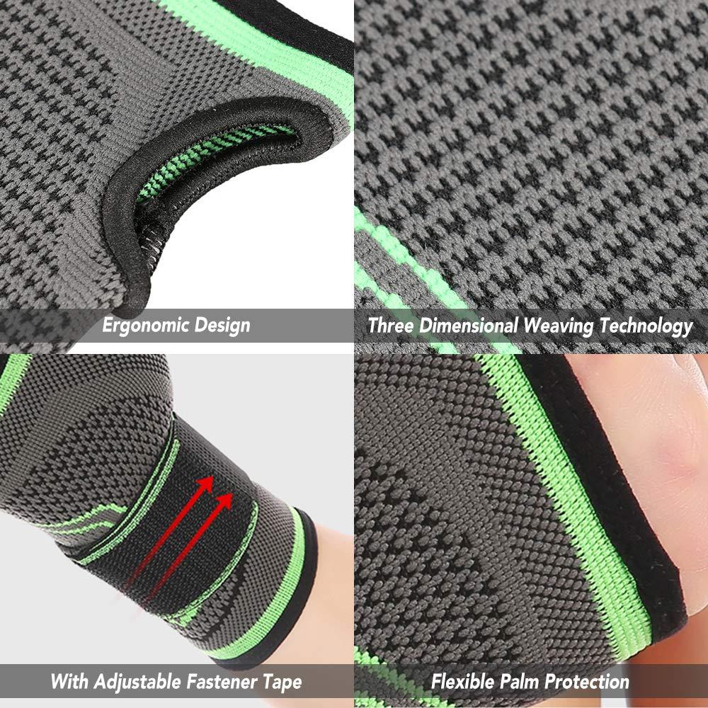 AIXING Wrist Support Sleeve Half-Finger Wrist Band Wrist Palm Support ce Wrist Sleeve for Men Women