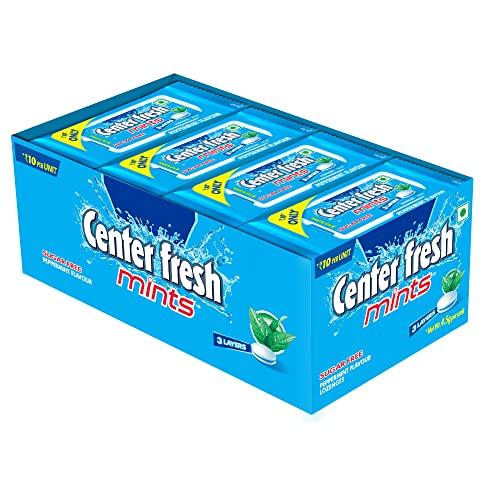 Center Fresh Center Fresh Mint, Sugarfree Peppermint Flavour, 108 Grams- Pack of 24