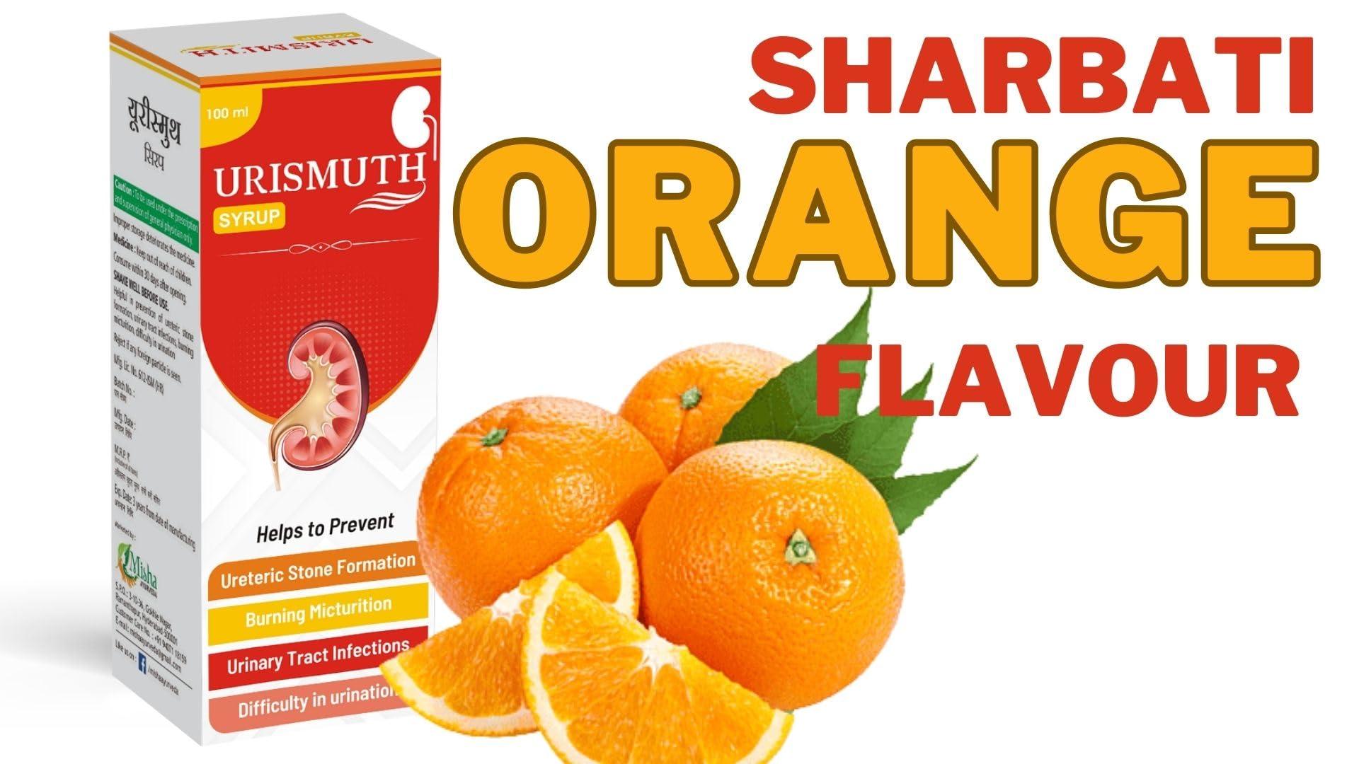 MISHA\'S AYURVEDIC MISHA\'S AYURVEDIC Urismuth Ayurvedic Syrup For Kidney Care, Stone Medicine, Dissolves And Cleans Kidney & Urinary Stones Pack Of 3 X 100 Ml Complete Dose