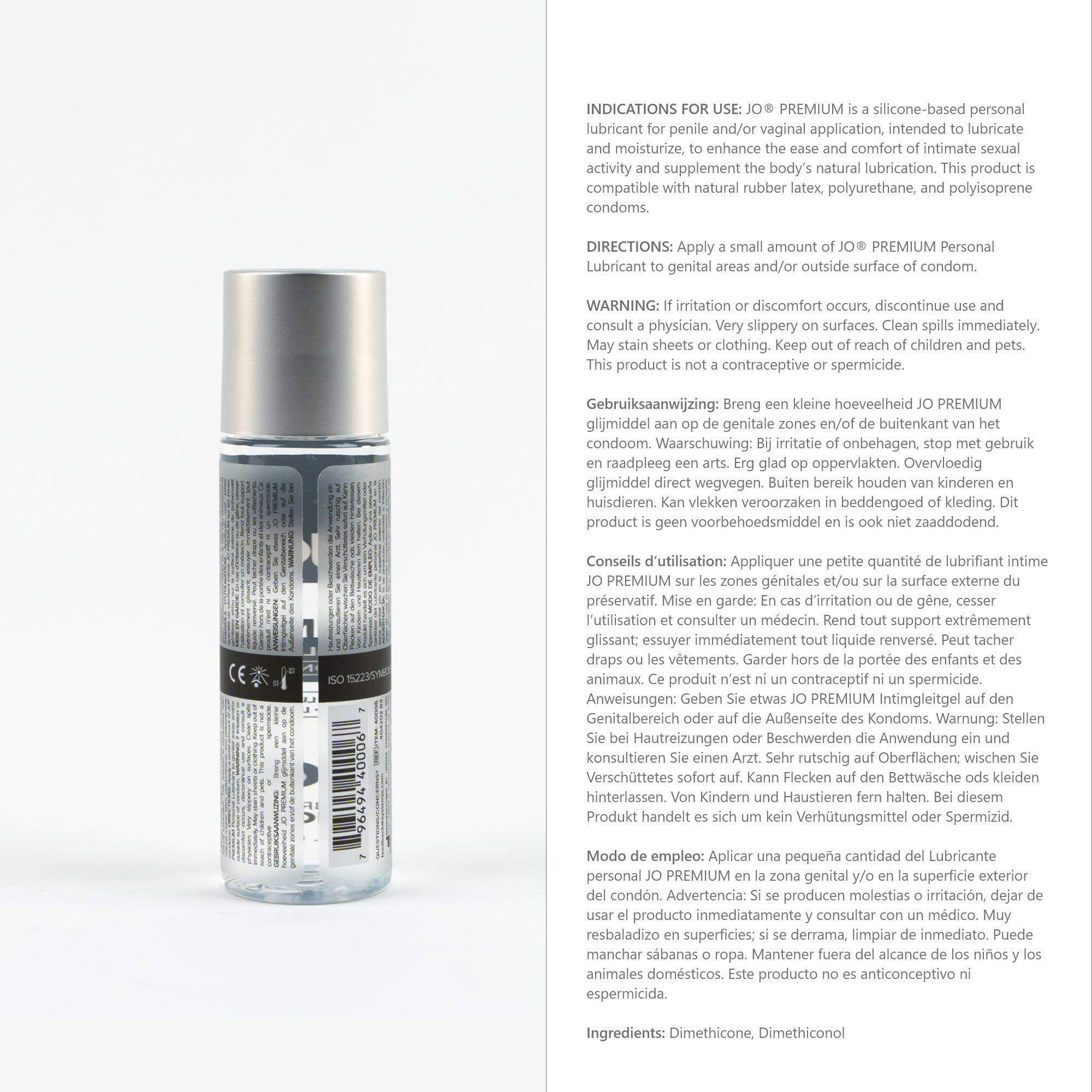 JO System Jo Personal Silicone Lubricant, 2.5 oz/73 ml