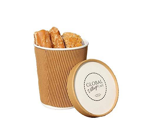 GLOBAL VILLAGE CAFE GLOBAL VILLAGE CAFE Jaggery, Gudh/Gur/Gud Cubes 600gr | Natural, No Added Sugar, No Color (Pack of 2x600gr)