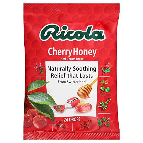 Ricola Ricola Cherry Honey Herb Cough Drop - 12 per pack -- 2 packs per case.