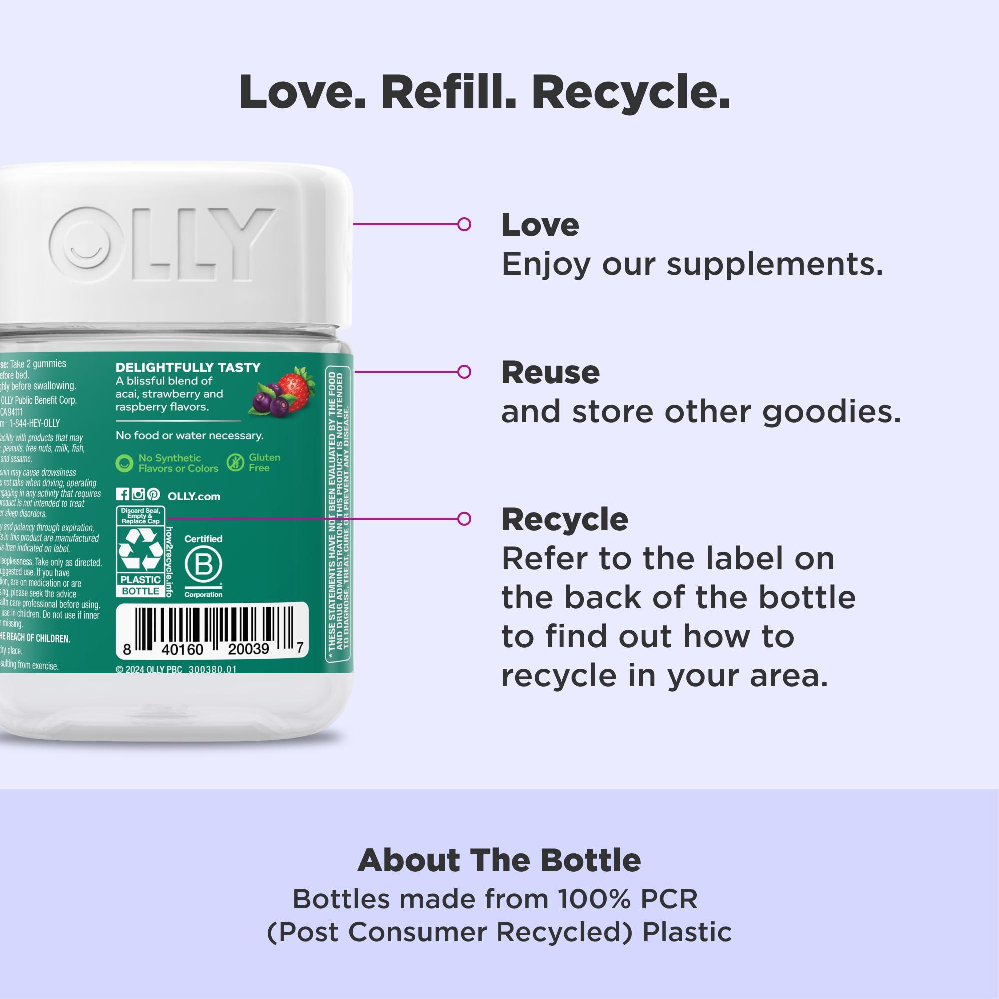 OLLY Olly Muscle Recovery Sleep Gummies Berry Flavor, 40 Count