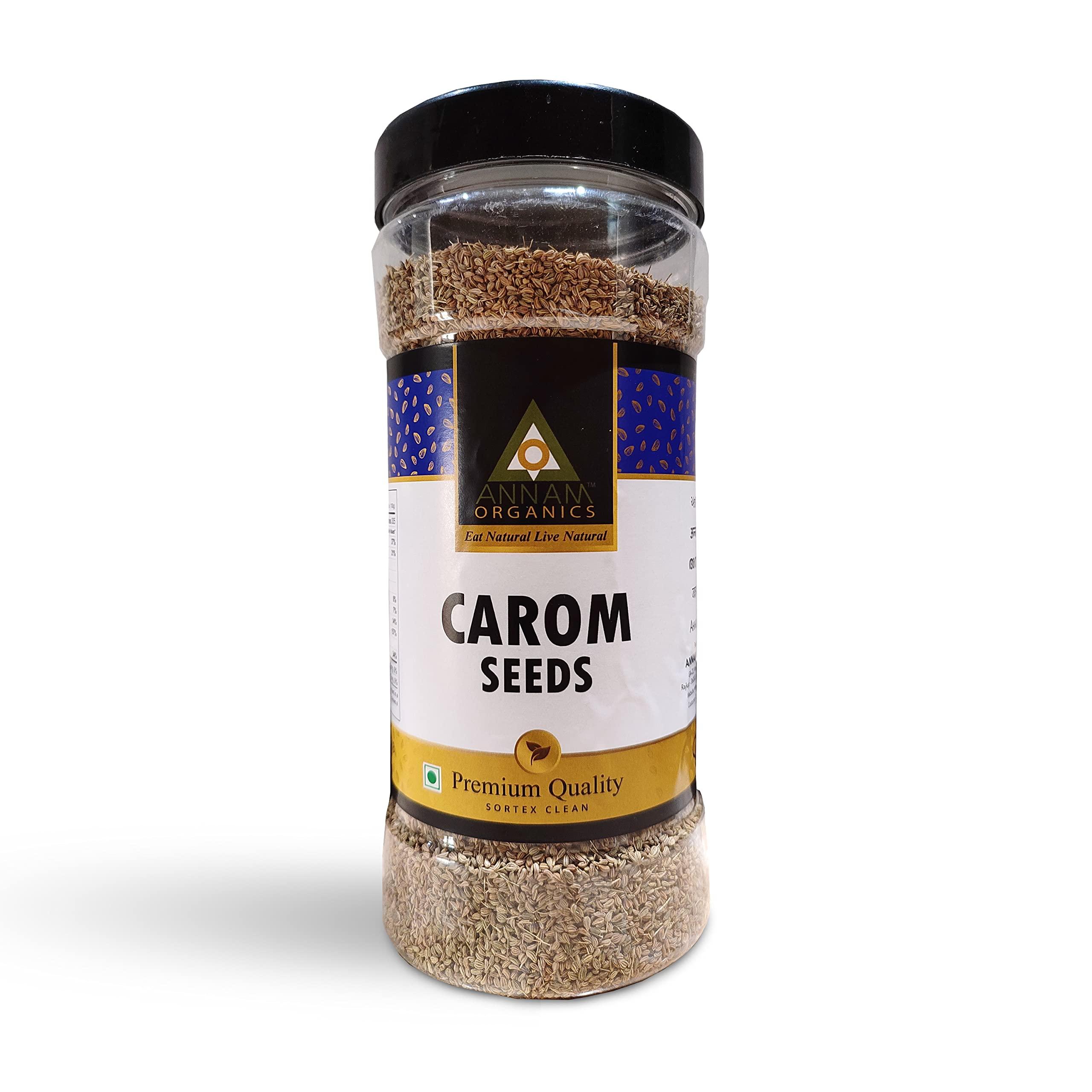 ANNAM ANNAM Natural Premium Carom Seeds | Ajwain |omam | Whole Ajwain Seeds | Ajmo - 400gm
