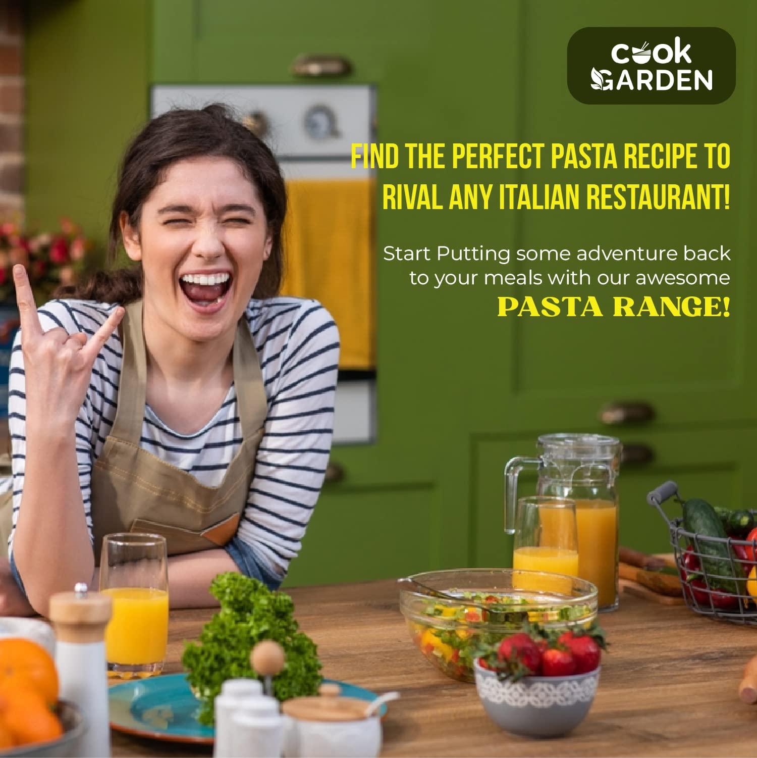 CookGarden CookGarden Multi Veggie Pasta 300g, Healthy Penne Pasta, Goodness of Spinach, Beetroot, Carrot, Rich in Calcium High Protein Pasta, No-Maida Pasta