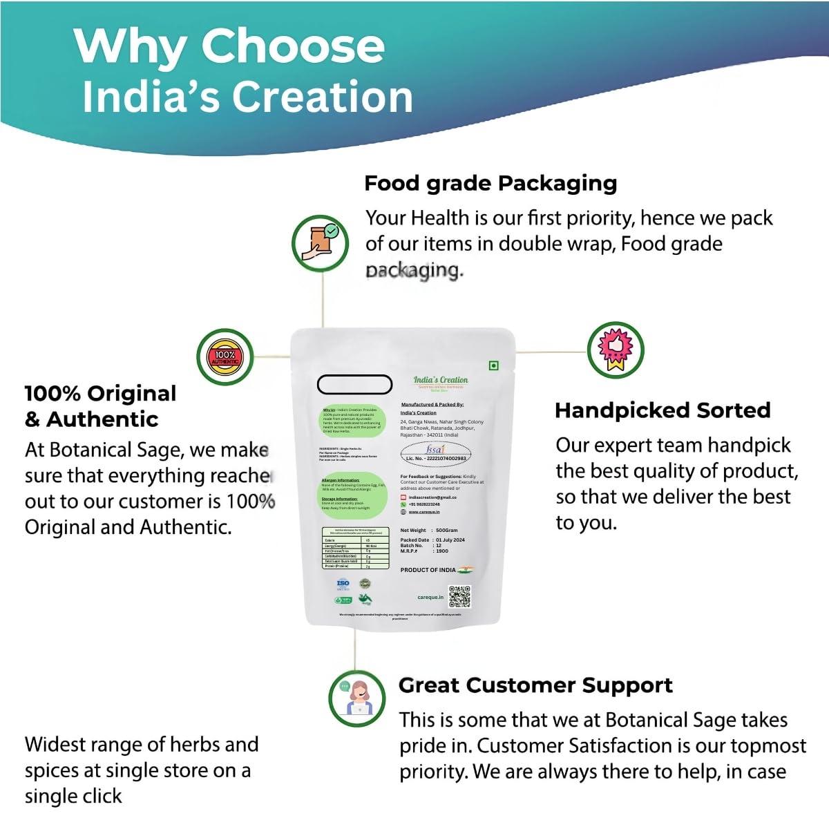 indias creation Shivlingi Seeds-Bryonia Laciniosa-Raw Herbs-Shivlingi Beej-Single Herbs-Jadi Buti (100 Gram)