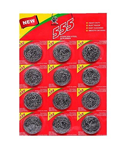 555 Scrubs 555 Stainless Steel Scrubber - Pack of 12