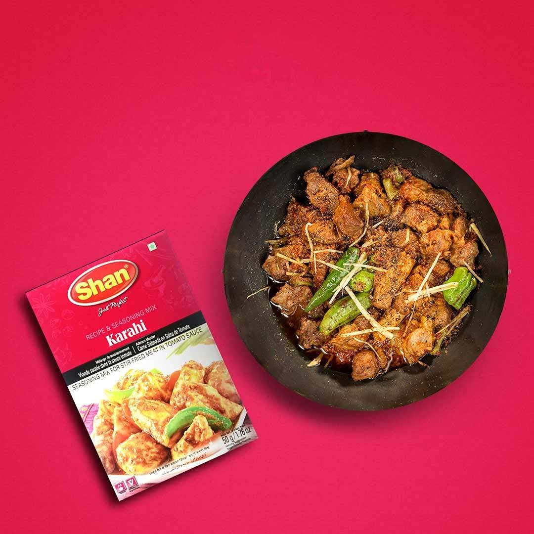 Shans Shan Karahi Masala, 1.76 oz / 50 g, 4 Pack