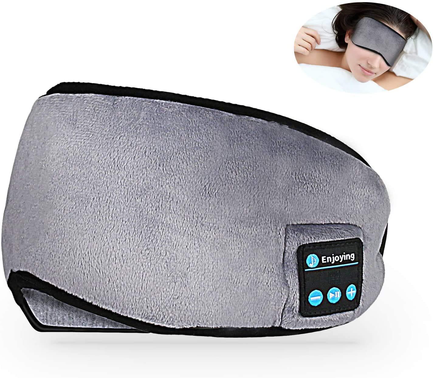 We4deals Sleep Eye Mask with Headphones & Microphone