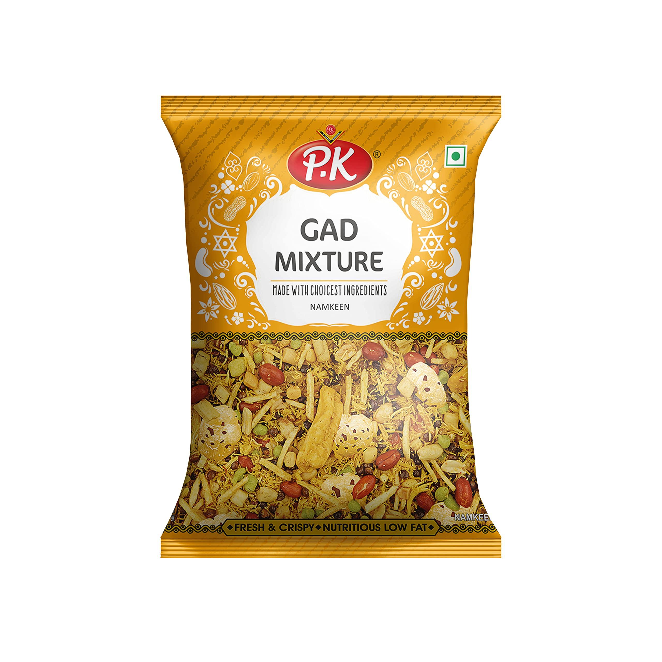 P.K P.K Gad Mixture Namkeen/Dalmoth (1 Kg) With Free Jeera Cookies (200 Gm) | Snacks