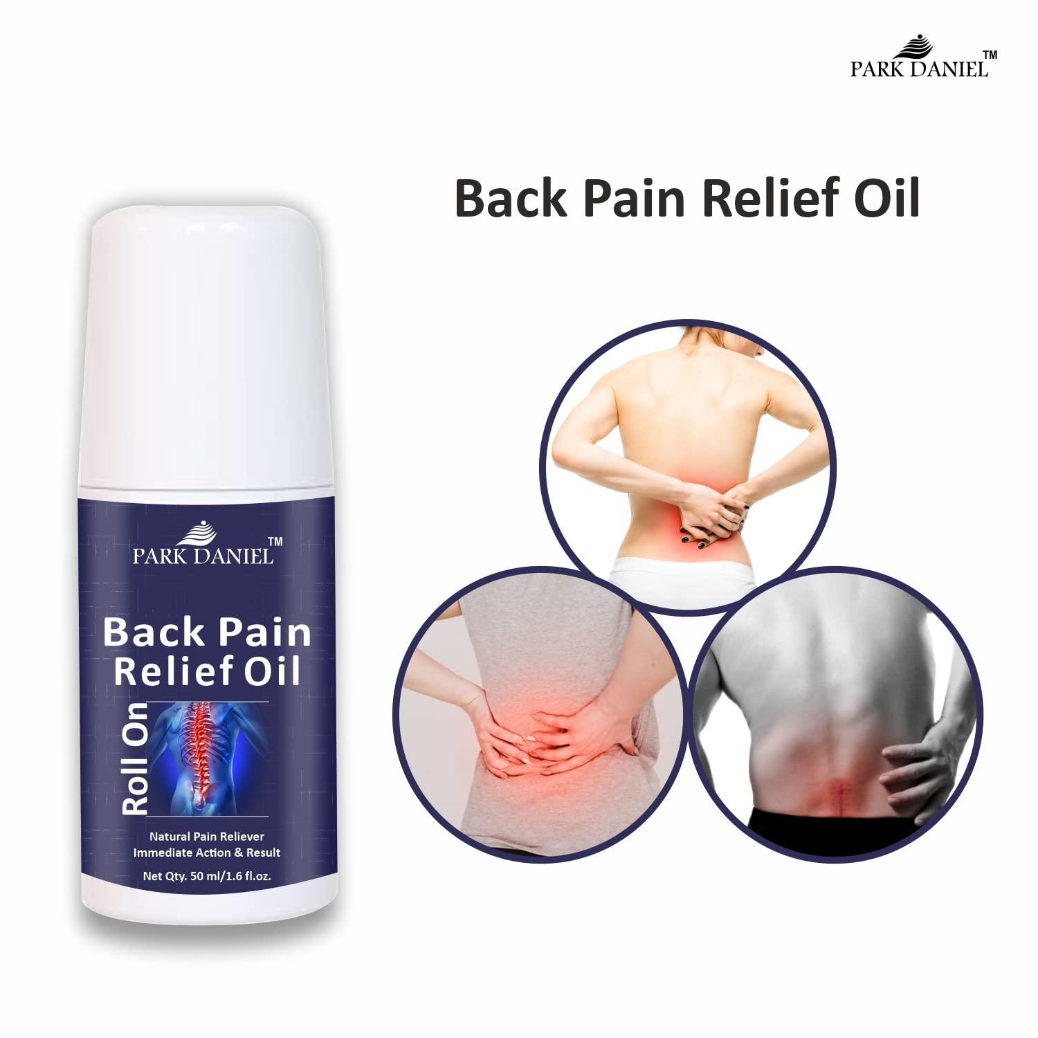 Park Daniel Park Daniel Roll On Back Pain Relief Oil|Back pain oil | Massage Oil | Relief from Back pain and sciatica with Natural Ingredients Pack of 2 of 50ML
