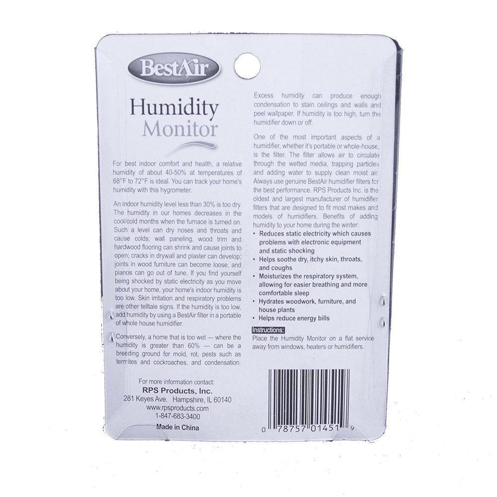 BestAir BestAir HG050, Hygrometer, Humidistat Humidity Monitor