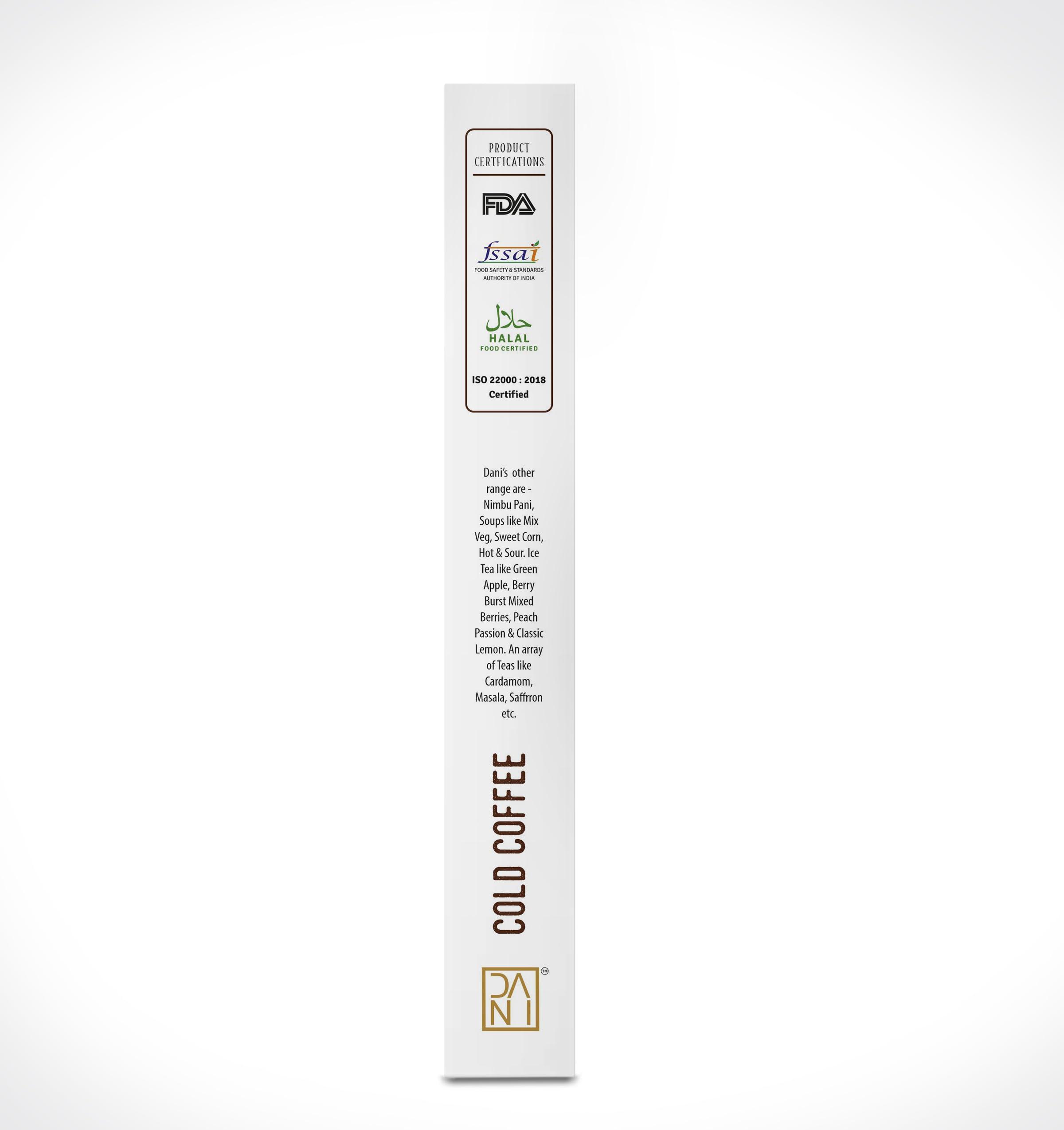 DANI Dani Cold Coffee - Preservative-Free Instant Chilled Cold Coffee to Instantly Charge Your Day (250g)