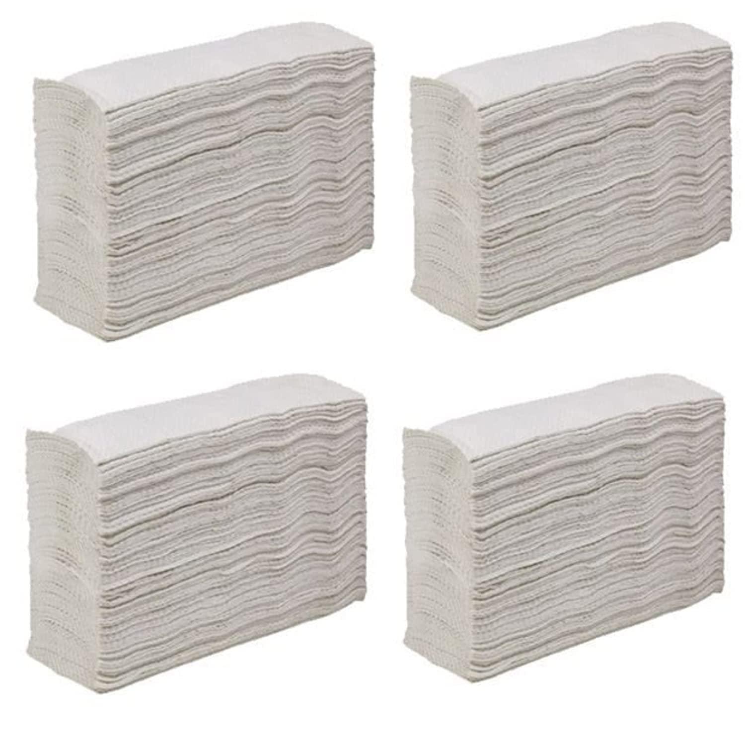 ELLA Ella M Fold Tissue Paper - Pack of 40 Packets (4000 Sheets) With Check Duster Cloth Free