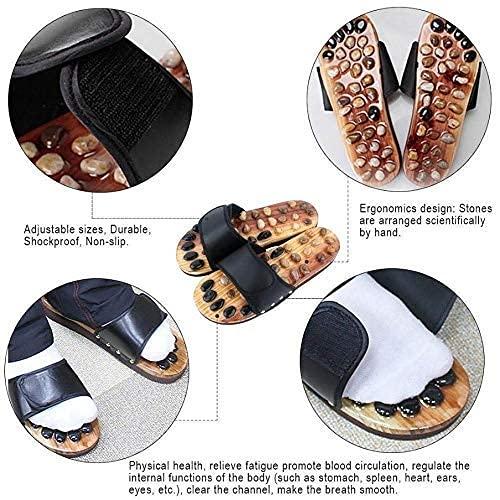 Vroxy Vroxy Acupuncture Points Foot Massager Slippers Foot Feet Massager kit Wooden Relaxing Acupressure Slippers chappal For Unisex (1Pair)