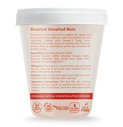 THE NUTRITION FACTORY The Nutrition Factory Roasted Nuts, Unsalted, 325g (California Almond, Cashew, Premium Peanuts, Pistachio, Coconut Flakes, Dates)
