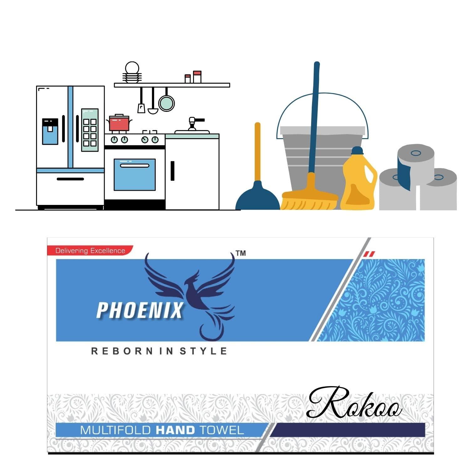 ROKOO Phoenix M Fold Tissue Paper-1300 Pieces