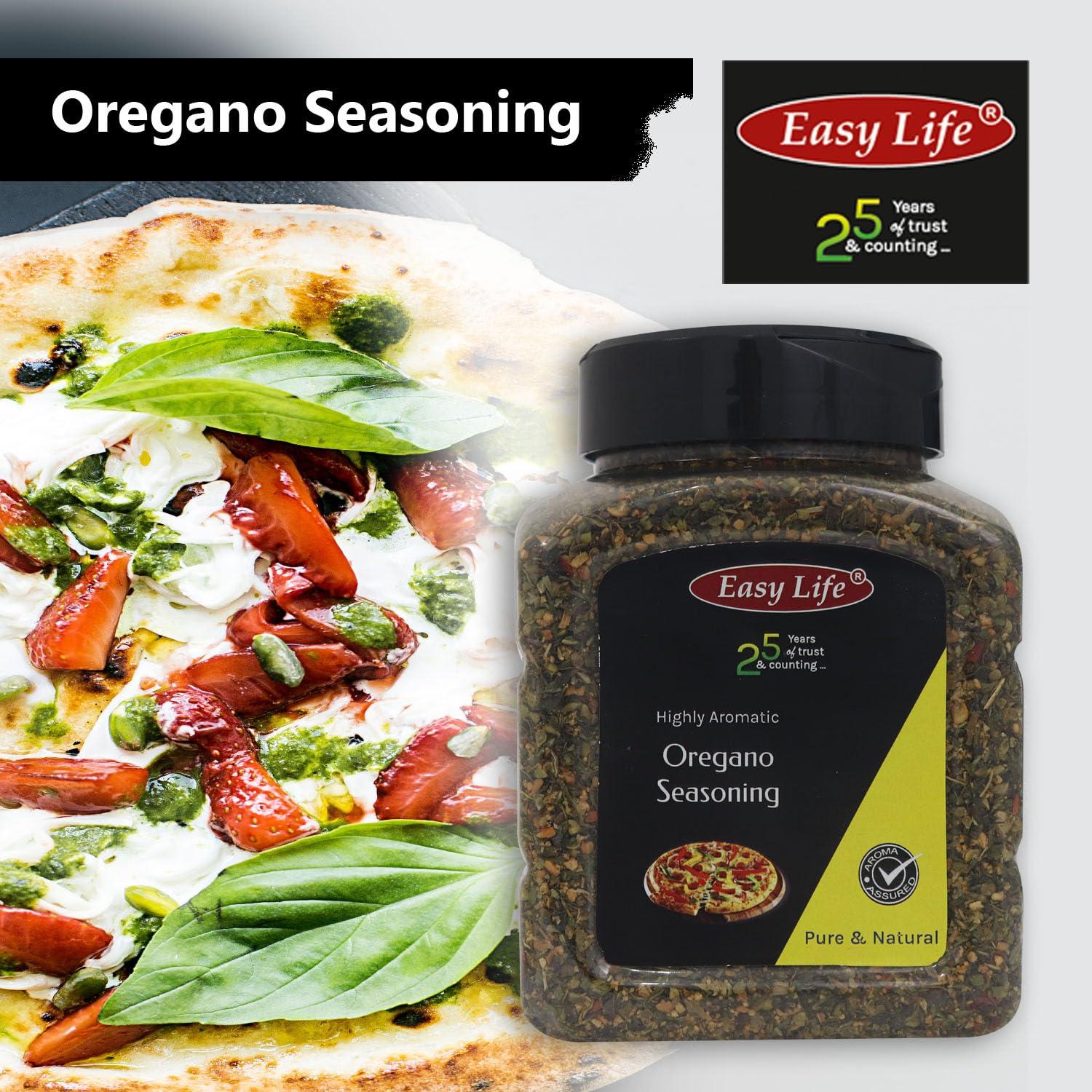 Easy Life Easy Life Oregano Seasoning 450g I Ideal Blend I Mix of Herb and Spice with Chili Flakes for Pizza Pasta I Versatile Chefs Choice I Spices and Herbs I Contains Garlic Powder