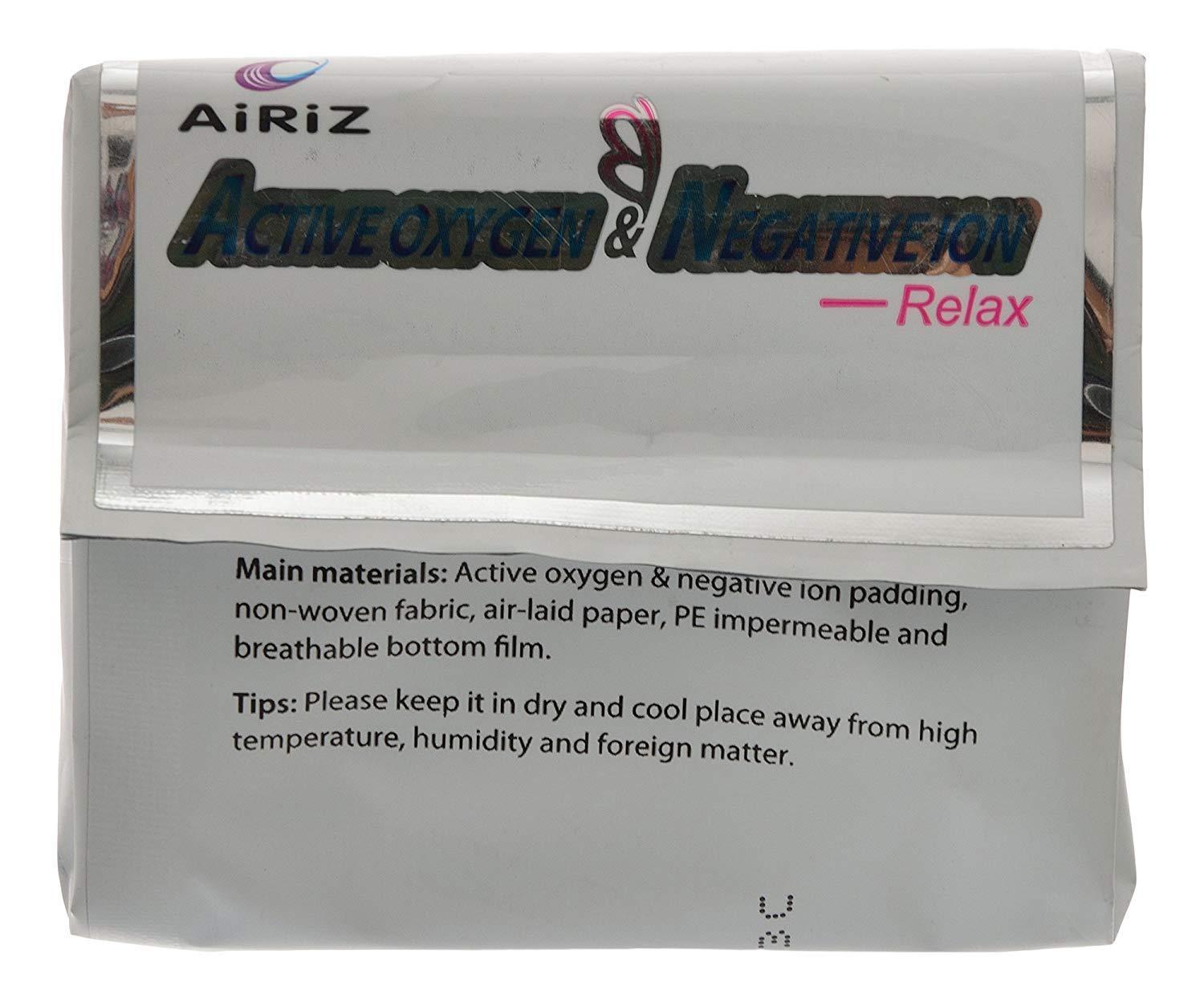 AIRIZ AIRIZ Active Oxygen & Negative Ion Relex Touchless Soft Cotton Panty Liners - (150 Liners In Pack of 5)