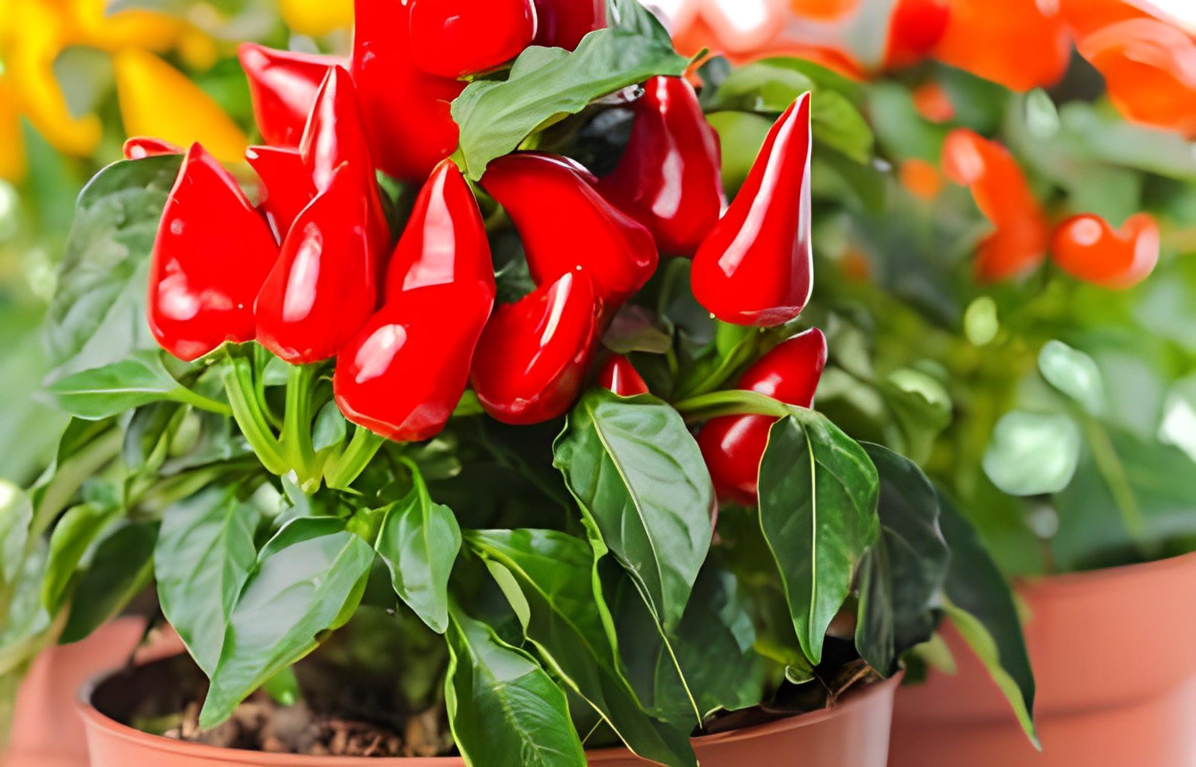 Generic Kanthari Chilli (Bird Eye Chilli, Kanthari Mulaku) Green, Red Pack of 80 Seeds