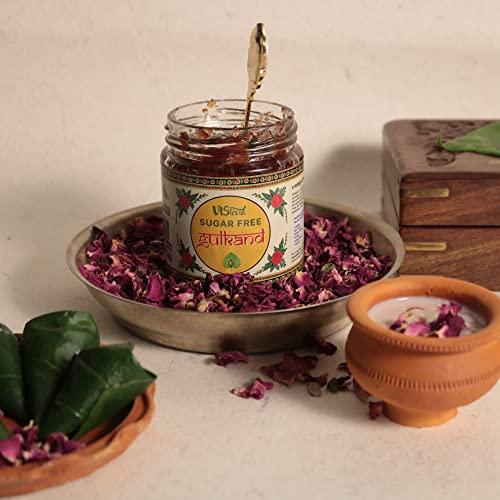 VISTEVIA Vistevia Sugar Free Gulkand (Rose Jam), Diabetic and Keto Friendly - Sweetened Naturally with Stevia - Tastes Delicious - Pack of 1 (230GM)