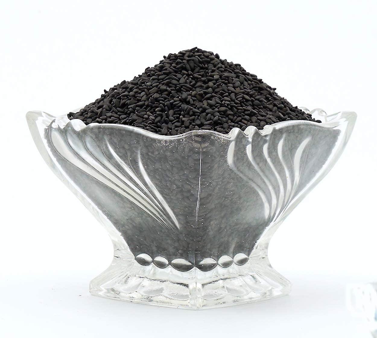 Herbanuts Herbanuts Black Sesame Seeds 2kg, Black Gingelly Seeds, Black Sesame Seeds for Eating, Kali tilli,Kaale Till