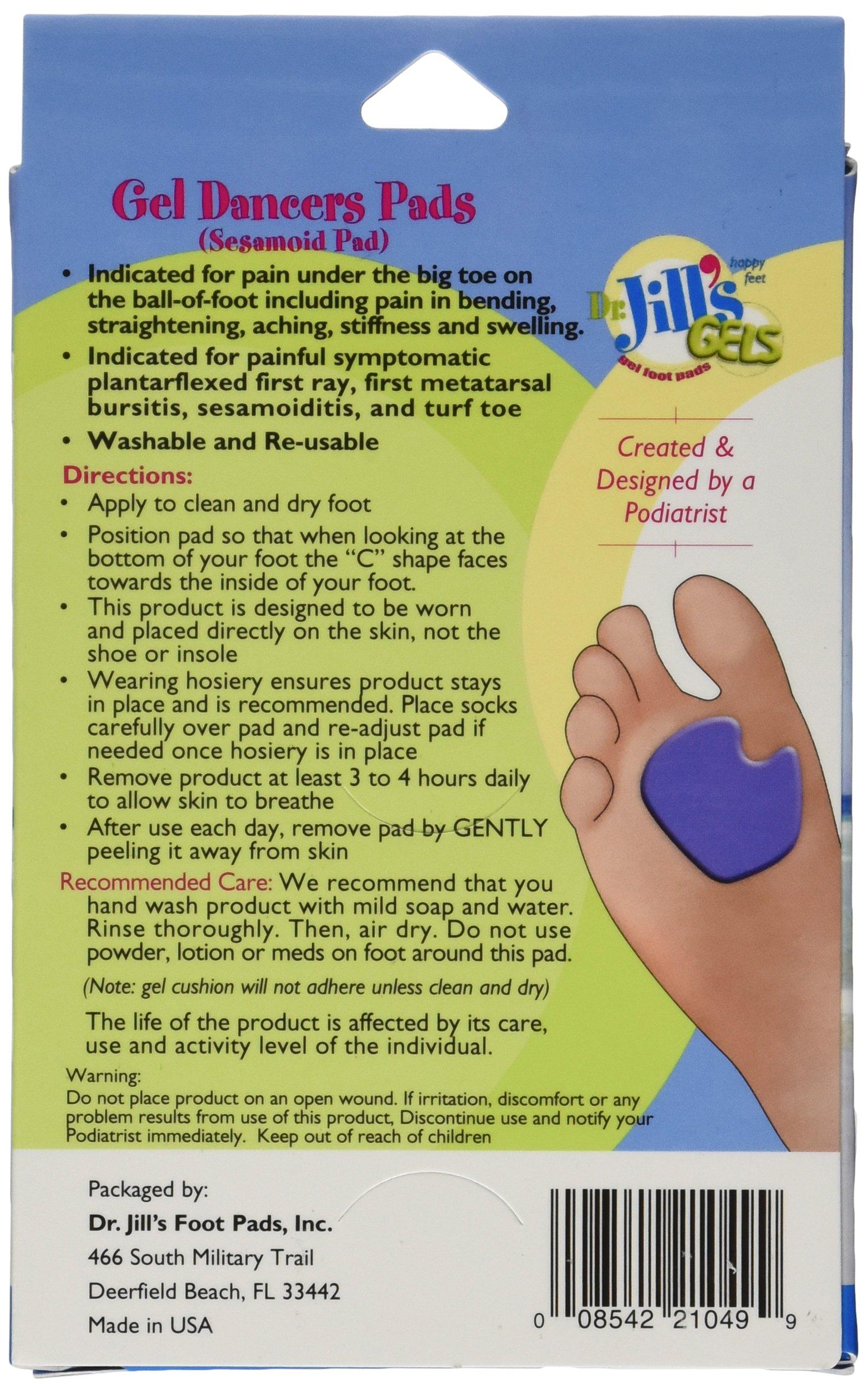 Dr. Jill's Footpads Dr. Jill's Gel Dancer's Pads (Right Foot)