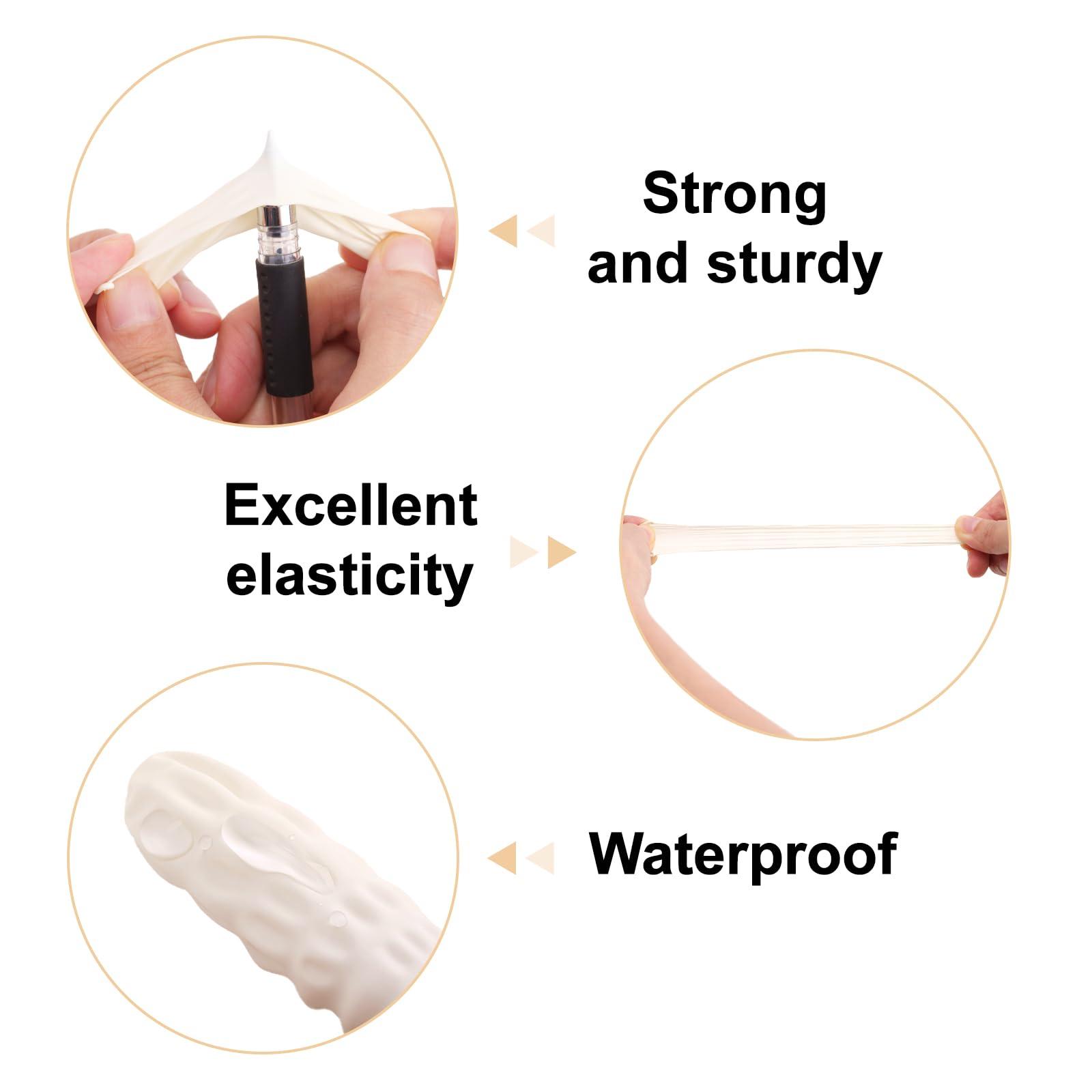 G2PLUS G2PLUS Disposable Latex Finger Cots Rubber Fingertips Protective Finger Gloves Art Latex Tissue Finger Cot (200 PCS)