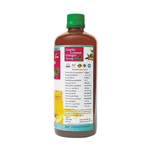 SKSB GLG7 Rose Garlic, Lemon, Ginger, Apple Cider Vinegar, Honey Syrup 525 ml