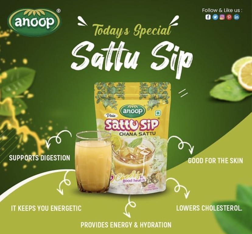 Anoop Anoop Sattu (Channa Sattu Sip) (500gms*4) Pack of 4 (2kg)