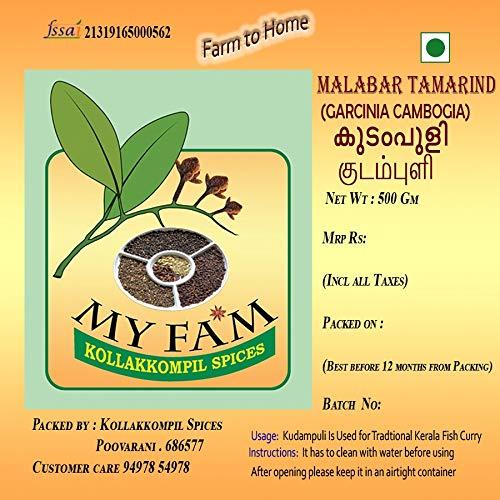 MyFam MyFam Premium Dried Malabar Tamarind (Kodampuli) Kudampuli Kerala 500gm