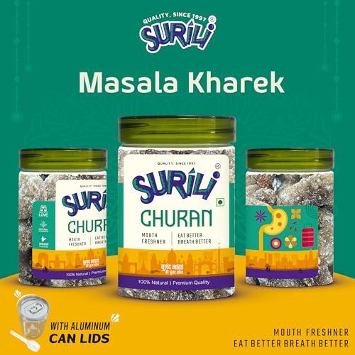 SURILI SURILI Masala Kharek After Meal Mouth Freshener Candy Tin Jar (Pack 250 gram)