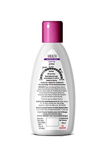 VHealth VHealth Intimate Hygiene Liquid Wash with Tea Tree Oil & Aloe Vera, Prevents Dryness, Itchiness & Irritation, Bad Odour, Balances PH, Paraben/Sulfate Free, Clear, 100 ml