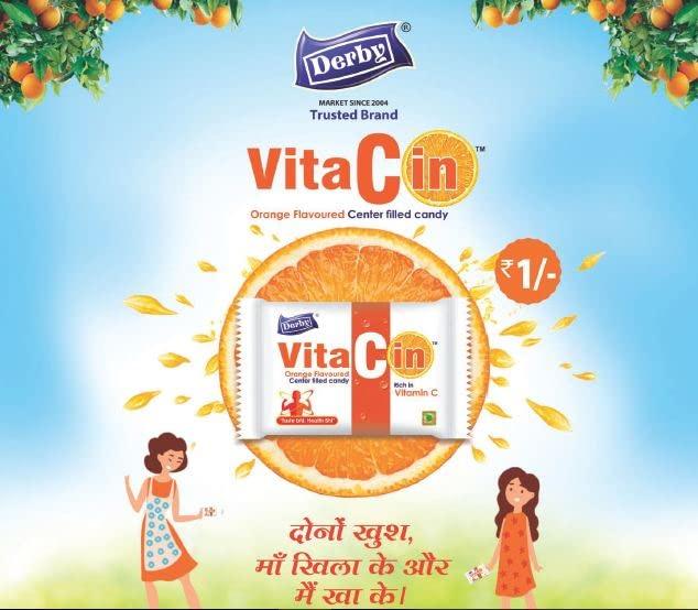 Derby Derby Sugar-Free Mint Candy Jar (100pcs) & VitaCin Poly (100pcs) / Suitable for All/Enriched with Vitamin C/No Sugar Candy. / Combo Pack of 2 / 650Gms