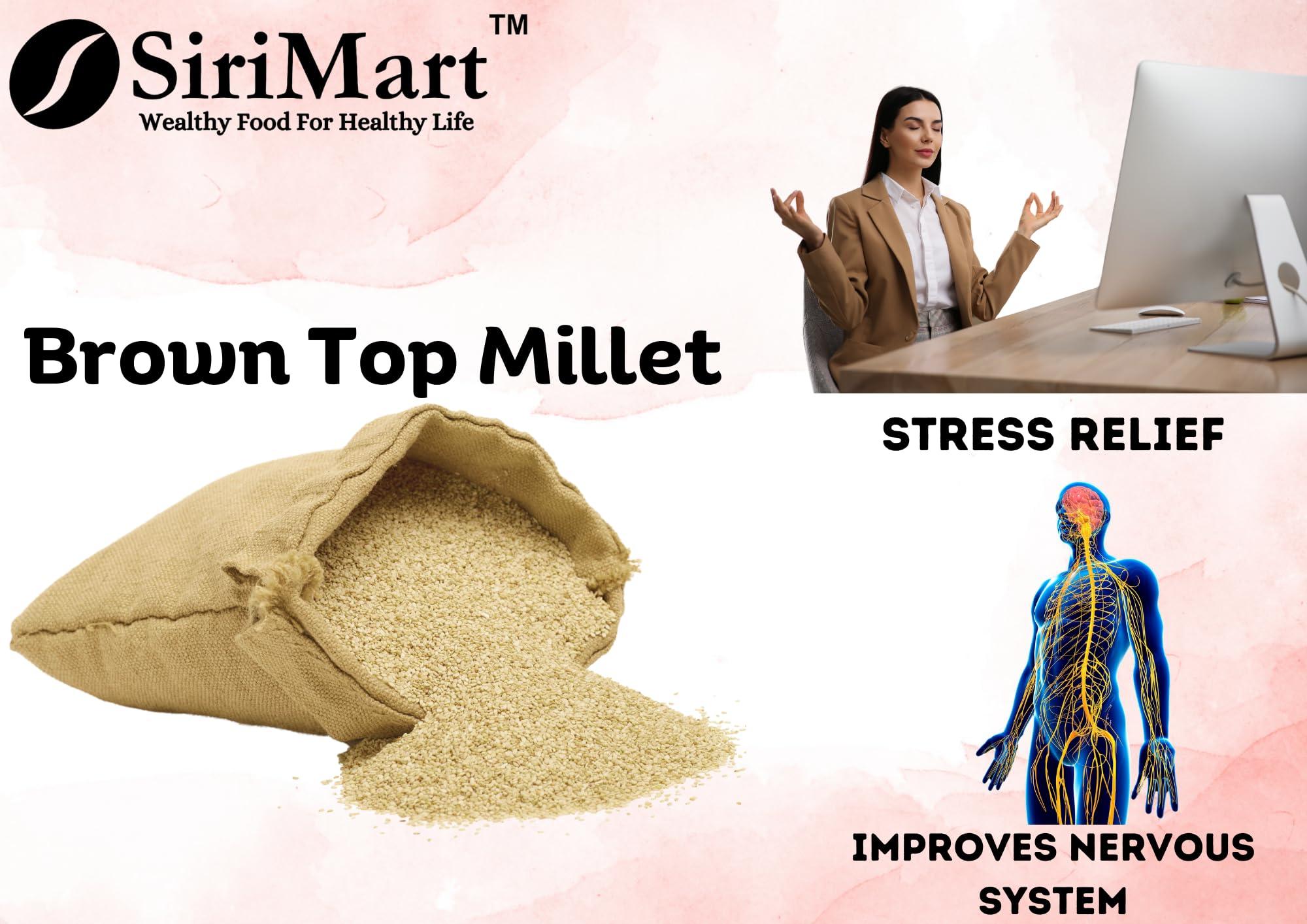 SiriMart Siridhanya millets combo pack of 5 Positive Millets Unpolished & Organic | Dr Khader Vali Millets | Browntop, Barnyard, Foxtail, Kodo, Little Millet Rice