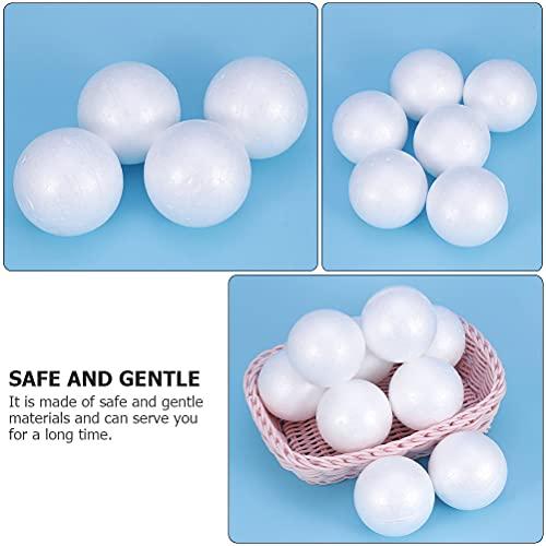 HEALLILY Funny DIY Easter Eggs Blank Bubble Round Balls Ornaments Painting Materials