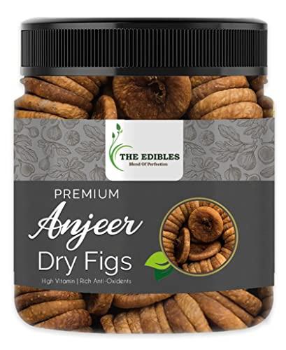 THE EDIBLES THE EDIBLES Premium Dried Jambo Afghani Anjeer 500 G Pack | Dried Figs | Rich Source of Fibre Calcium & Iron | Low in calories and Fat Free | Non-GMO Dried Figs