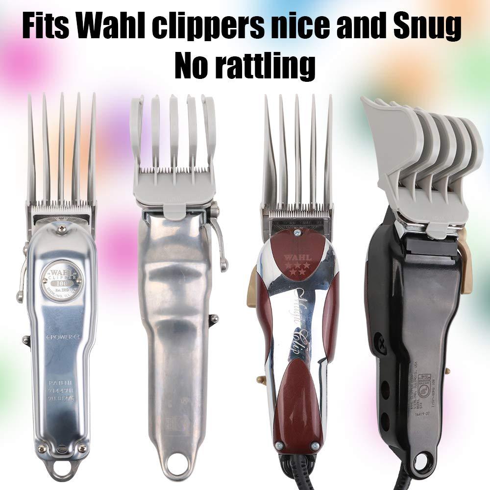 CR8GR8 Professional Hair Clipper Combs Guides, Hair Clipper Guards 1 & 1/4" 1 & 1/2" 2", Mega NO.16 NO.12 NO.10 fits for Most Wahl Clippers (NO.10+NO.12+NO.16, White)