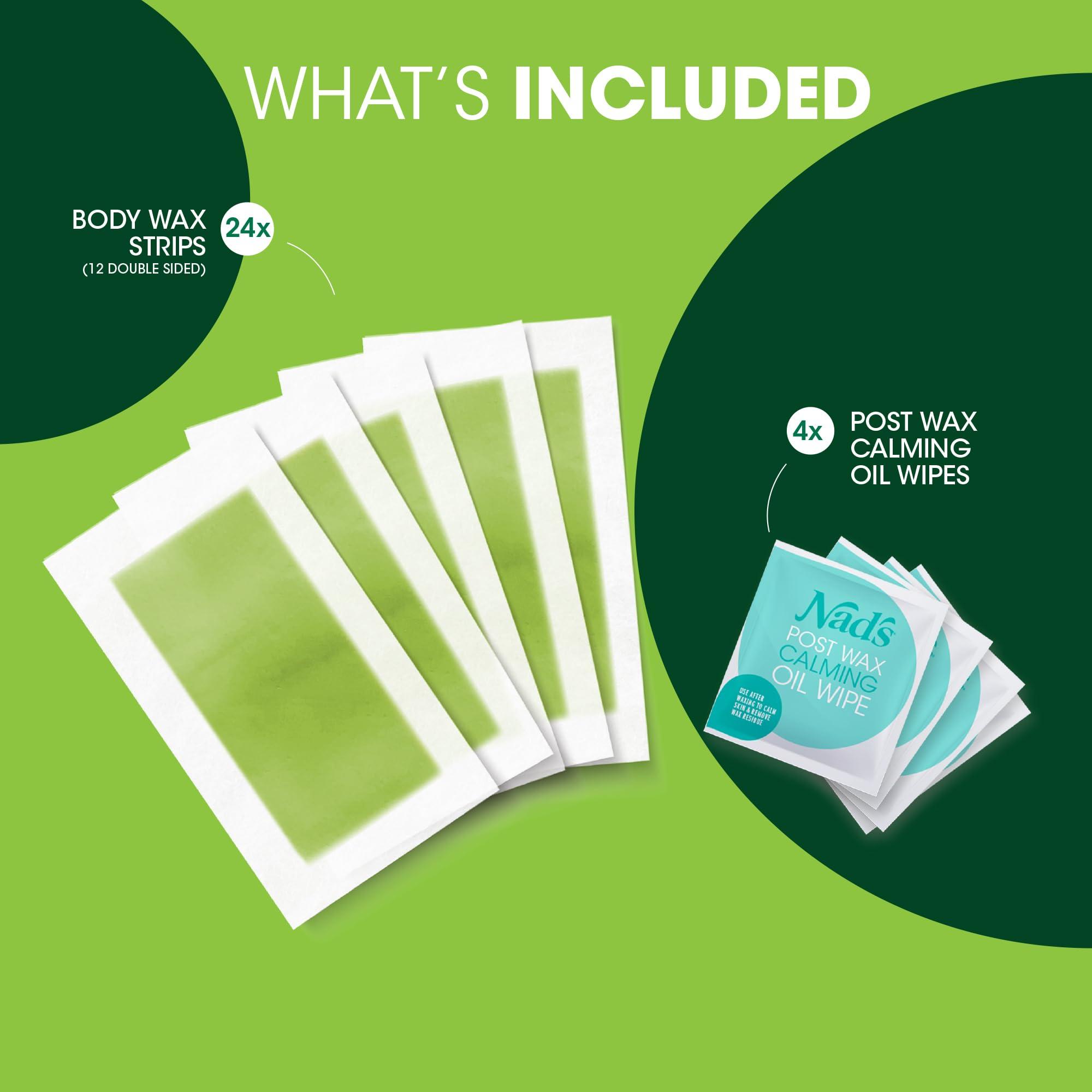 NAD'S Nad's Body Wax Strips, 24 Strips