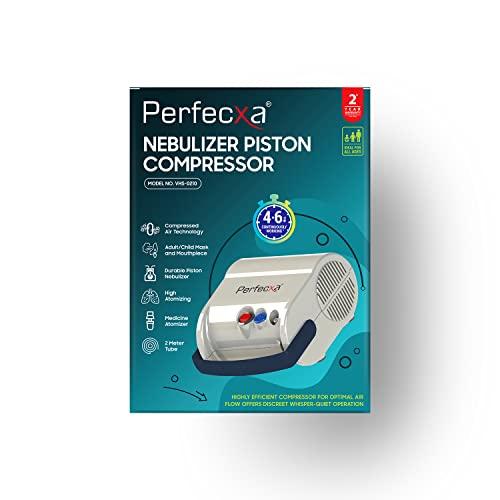 Perfecxa Perfecxa Respiratory Nebulizer with Complete Kit for Kids & Adults Nebulizer (White, Blue) | VHS 210